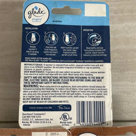 Glade Scented Oil Plugins Warmer Adjustable With 2 Sets Of Refills Brand New - Picture 6 of 8